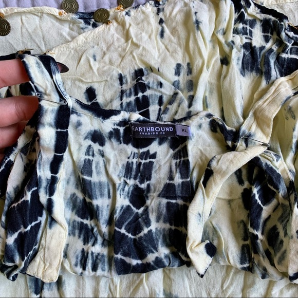 Earthbound trading co. Tie dye coin top - Picture 7 of 7